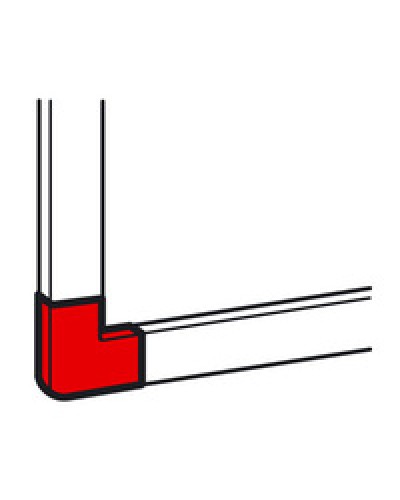 Угол плоский для кабель-канала METRA 15x10 Legrand (638103) в Благовещенске Аксессуары для кабель-канала Pintop.ru
