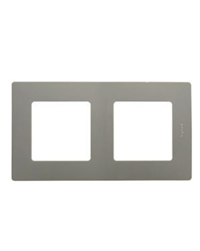 Рамка 2 поста Etika светлая галька Legrand 672522 в Благовещенске Аксессуары для кабель-канала Pintop.ru