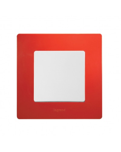 Рамка 1 пост Etika красный Legrand 672531 в Благовещенске Аксессуары для кабель-канала Pintop.ru