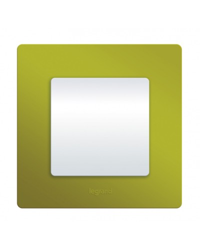 Рамка 1 пост Etika зеленый папоротник Legrand 672541 в Благовещенске Аксессуары для кабель-канала Pintop.ru