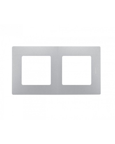 Рамка 2 поста Etika алюминий Legrand 672552 в Благовещенске Аксессуары для кабель-канала Pintop.ru