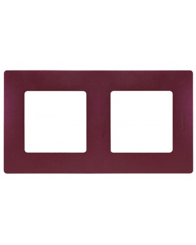 Рамка 2 поста Etika сливовый Legrand 672562 в Благовещенске Аксессуары для кабель-канала Pintop.ru