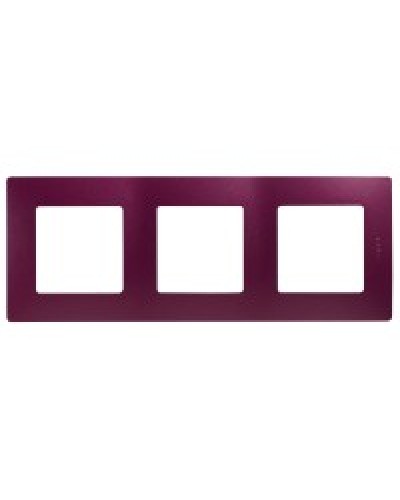 Рамка 3 поста Etika сливовый Legrand 672563 в Благовещенске Аксессуары для кабель-канала Pintop.ru