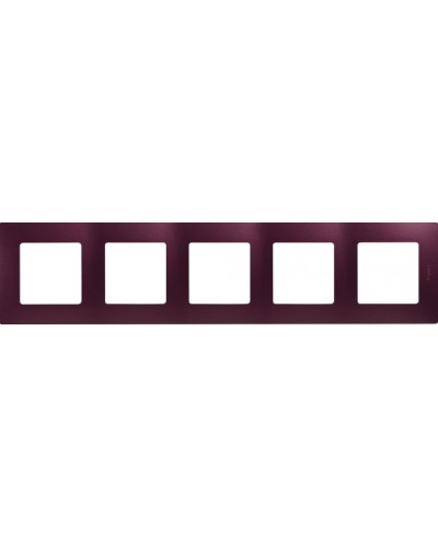 Рамка 5 постов Etika сливовый Legrand 672565 в Благовещенске Аксессуары для кабель-канала Pintop.ru