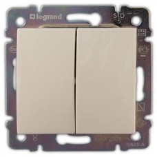 Переключатель на два направления двухклавишный Valena 10 AX 250 В слоновая кость Legrand 774308