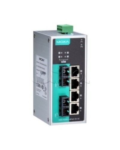 Коммутатор PoE 6-портовый Moxa EDS-P206A-4PoE-MM-SC в Благовещенске Коммутаторы Pintop.ru