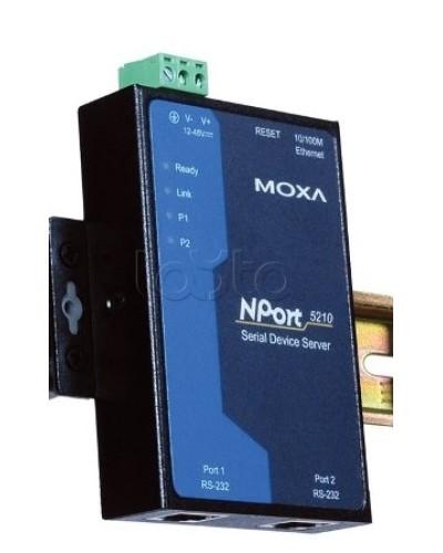 Сервер 2-портовый RS-232 в Ethernet Moxa NPort 5210 в Благовещенске Дополнительное оборудование для ОПС Pintop.ru