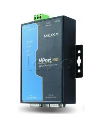 Сервер 2-портовый RS-232/422/485 в Ethernet Moxa NPort 5250A-T в Благовещенске Дополнительное оборудование для ОПС Pintop.ru