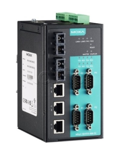 Сервер 4-портовый RS-232/422/485 в Ethernet Moxa NPort S8455I-SS-SC в Благовещенске Дополнительное оборудование для ОПС Pintop.ru