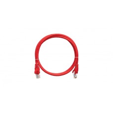 Шнур коммутационный 2хRJ45/8P8C, U/UTP, 4 пары, Кат.5е, LSZH, красный (1,5м) NIKOMAX NMC-PC4UD55B-015-C-RD