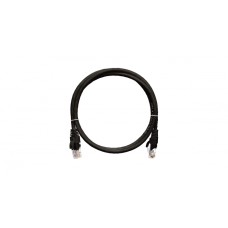 Шнур коммутационный 2хRJ45/8P8C, U/UTP, 4 пары, Кат.5е, LSZH, черный (2м) NIKOMAX NMC-PC4UD55B-020-C-BK