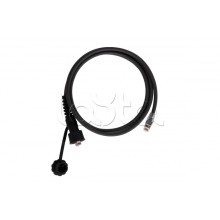 Индустриальный коммутационный шнур NIKOMAX U/UTP 4 пары, переходной, Кат.6 (Класс E), 250МГц, RJ45/8P8C(IP67)-RJ45/8P8C, T568B, многожильный, BC (чистая медь), 24AWG (7х0,195мм), с защитной крышкой, PUR, черный, 2м NIKOMAX (NMC-PC4UE55B-020-IS-TR-BK)