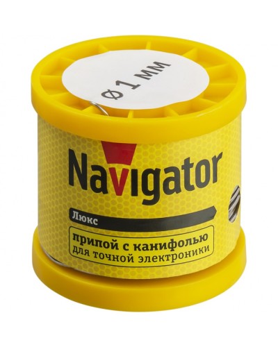 Припой Navigator 93 085 NEM-Pos02-61K-1-K200 (ПОС-61, катушка, 1 мм, 200 гр) в Благовещенске Аксессуары для кабель-канала Pintop.ru