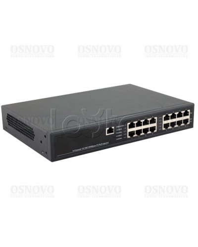 PoE-инжектор управляемый Gigabit Ethernet на 8 портов OSNOVO Midspan-8/150RGM в Благовещенске Блоки питания для кожухов и камер Pintop.ru