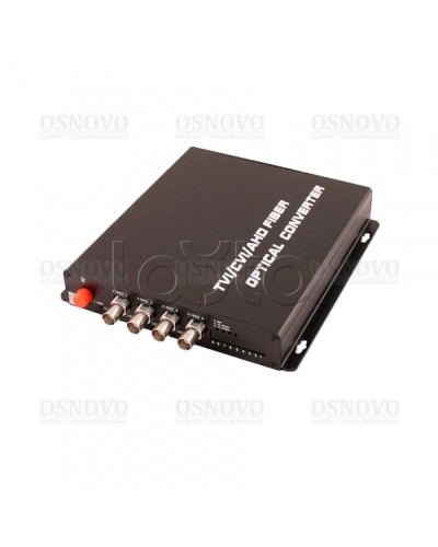 Приёмник 4 каналов видео оптический OSNOVO RA-H4/1F в Благовещенске Видеоусилители, Модуляторы, Делители Pintop.ru