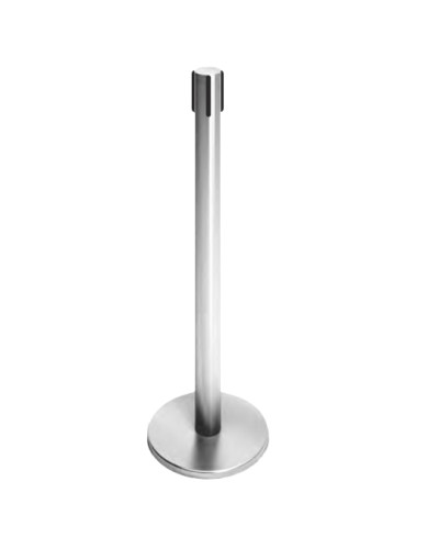 Стойка ограждения передвижная с ремнем (5 метров черный с тормозом) Oxgard ВЗР2387.03 в Благовещенске Ограждения Pintop.ru