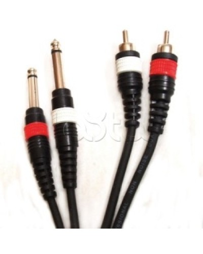 Шнур 2xJack – 2xRCA ROXTON DUL003/1M в Благовещенске Система оповещения и трансляции Roxton Pintop.ru