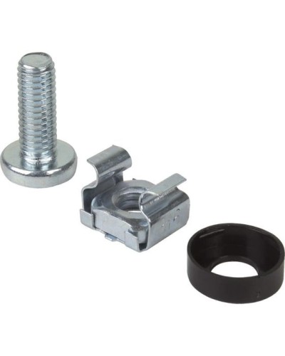 Комплект крепежа винт+шайба+гайка M6x16 REXANT (04-2686) в Благовещенске Аксессуары для стоек и шкафов Pintop.ru