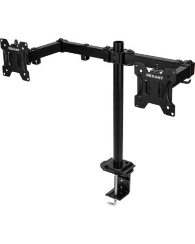 Кронштейн для двух мониторов 13-32, одно колено настольный, серия офис REXANT 38-0356 в Благовещенске Системы видеонаблюдения Pintop.ru