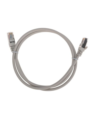 Патч-корд F/UTP, CAT 5e, RJ45-RJ45, 26AWG, LSZH, серый, 1м REXANT 02-0110-1 в Благовещенске Патчкорды (медные) Pintop.ru