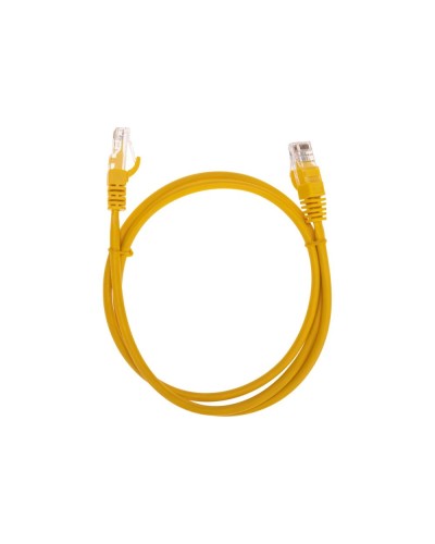 Патч-корд U/UTP, CAT 5e, RJ45-RJ45, 26AWG, LSZH, желтый, 1м REXANT 02-0105-1 в Благовещенске Патчкорды (медные) Pintop.ru