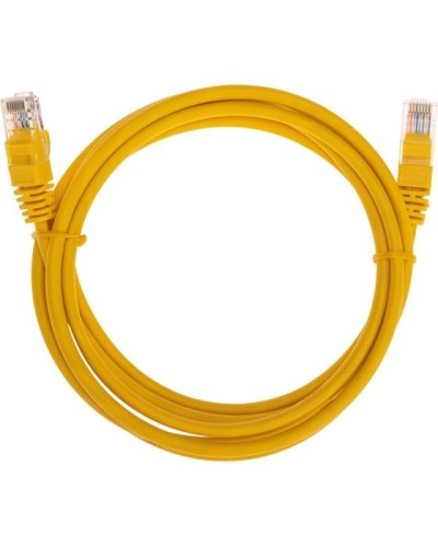 Патч-корд U/UTP, CAT 5e, RJ45-RJ45, 26AWG, LSZH, желтый, 2м REXANT 02-0105-2 в Благовещенске Патчкорды (медные) Pintop.ru