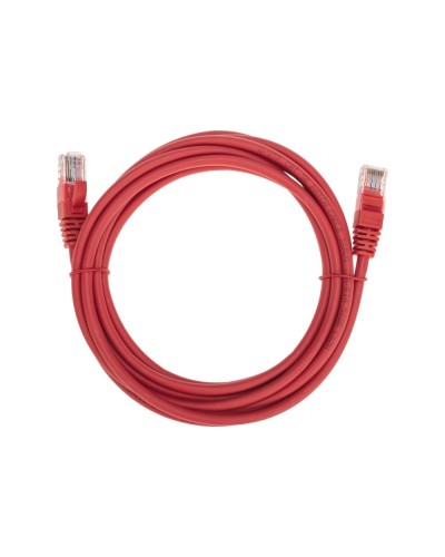 Патч-корд U/UTP, CAT 5e, RJ45-RJ45, 26AWG, LSZH, красный, 3м REXANT 02-0103-3 в Благовещенске Патчкорды (медные) Pintop.ru