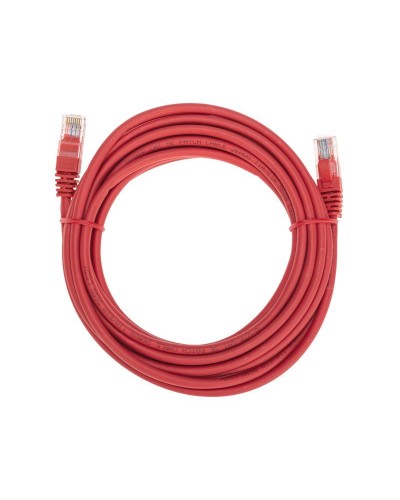 Патч-корд U/UTP, CAT 5e, RJ45-RJ45, 26AWG, LSZH, красный, 5м REXANT 02-0103-5 в Благовещенске Патчкорды (медные) Pintop.ru