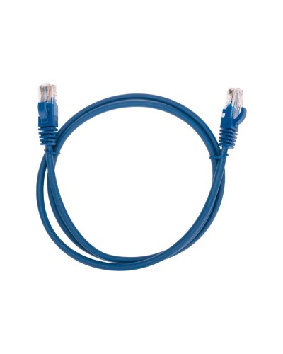 Патч-корд U/UTP, CAT 5e, RJ45-RJ45, 26AWG, LSZH, синий, 1м REXANT 02-0104-1 в Благовещенске Патчкорды (медные) Pintop.ru