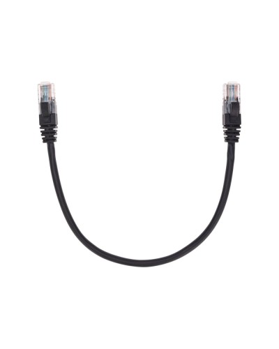 Патч-корд U/UTP, CAT 5e, RJ45-RJ45, 26AWG, LSZH, черный, 0,3м REXANT 02-0102-03 в Благовещенске Патчкорды (медные) Pintop.ru