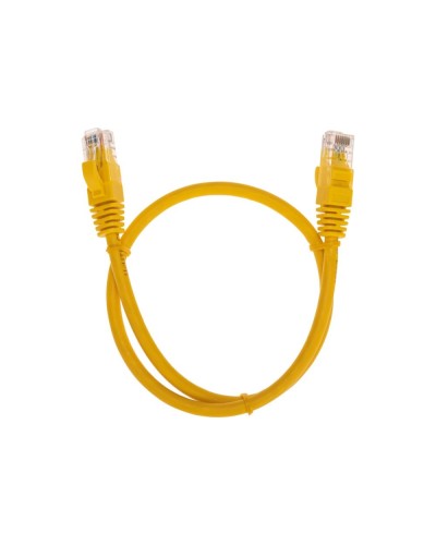 Патч-корд U/UTP, CAT 6, RJ45-RJ45, 26AWG, LSZH, желтый, 0,5м REXANT 02-0295-05 в Благовещенске Патчкорды (медные) Pintop.ru