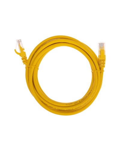 Патч-корд U/UTP, CAT 6, RJ45-RJ45, 26AWG, LSZH, желтый, 3м REXANT 02-0295-3 в Благовещенске Патчкорды (медные) Pintop.ru