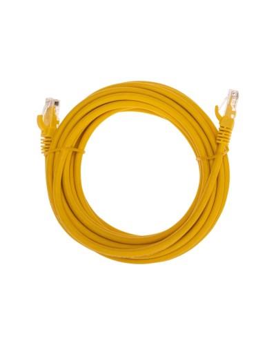 Патч-корд U/UTP, CAT 6, RJ45-RJ45, 26AWG, LSZH, желтый, 5м REXANT 02-0295-5 в Благовещенске Патчкорды (медные) Pintop.ru