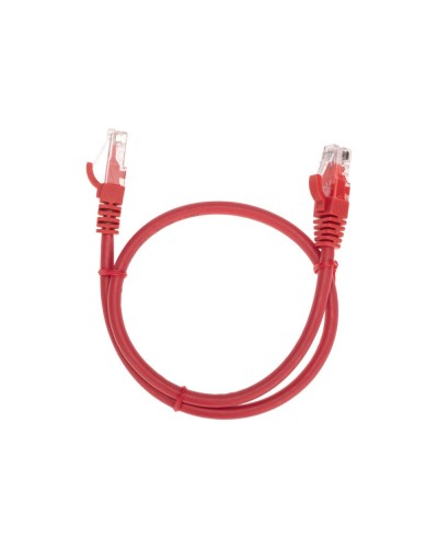 Патч-корд U/UTP, CAT 6, RJ45-RJ45, 26AWG, LSZH, красный, 0,5м REXANT 02-0293-05 в Благовещенске Патчкорды (медные) Pintop.ru