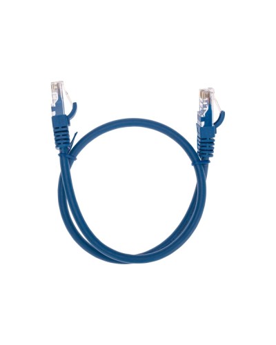 Патч-корд U/UTP, CAT 6, RJ45-RJ45, 26AWG, LSZH, синий, 0,5м REXANT 02-0294-05 в Благовещенске Патчкорды (медные) Pintop.ru
