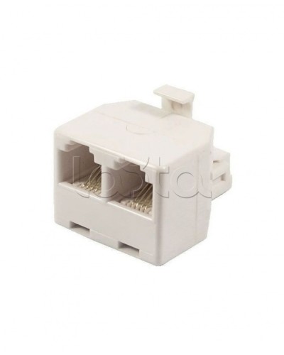 Двойник телефонный (штекер - 2 гнезда) 6P-4C (50шт/уп) REXANT 03-0031 в Благовещенске Коннекторы Pintop.ru