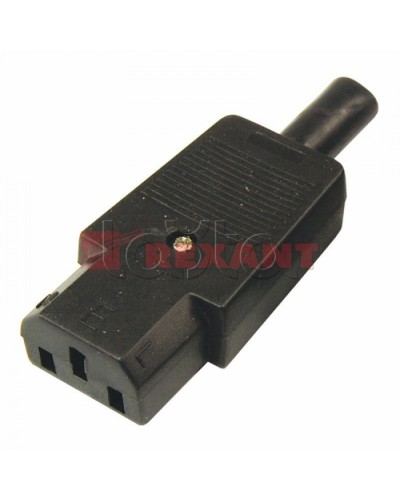 Гнездо сетевое на шнур (25шт/уп) REXANT 11-0004 в Благовещенске Коннекторы Pintop.ru