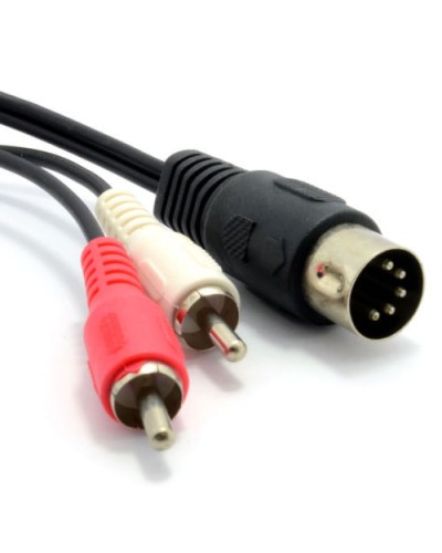 Шнур DIN 5PIN Plug - 2 RCA Plug 1.5 м GOLD (10шт/уп) REXANT 17-2512 в Благовещенске Патч-корды и пигтейлы Pintop.ru