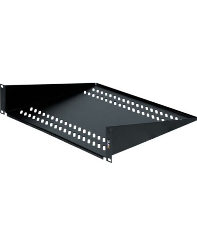 Полка фронтальная 2U (400 мм) TLK TLK-SHFR-400-BK в Благовещенске Полки для шкафов и стоек Pintop.ru
