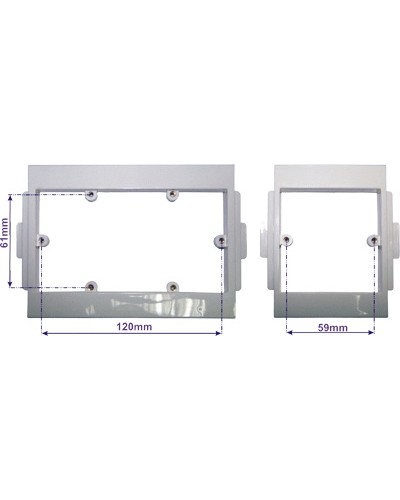 Суппорт пластиковый 45x90, под винт TWT TWT-CT100-F45X90 в Благовещенске Аксессуары для кабель-канала Pintop.ru