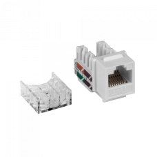 Модуль Keystone RJ45, Cat.5E, UTP, 90 градусов, белый TWT (TWT-OK45UTP/5E-WH)