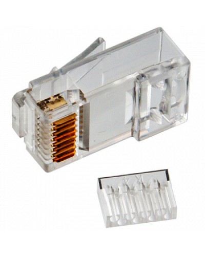 Коннектор RJ45 UTP 8P8C TWT (TWT-PL45-8P8C-V) в Благовещенске Коннекторы и разъемы Pintop.ru