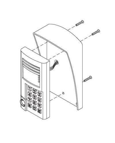 Комплект монтажный для блоков вызова БВД-SM100х, БВД-341х, БВД-402х, БВД-404х Vizit МК-341 в Благовещенске Аксессуары для многоабонентных систем Pintop.ru