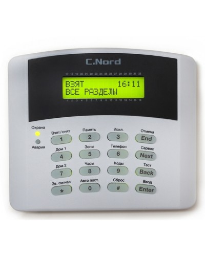 Клавиатура C.Nord K16-LCD в Благовещенске Приемно-контрольные приборы Pintop.ru