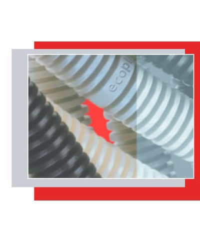 Труба гофрированная ПВХ легкая, с зондом диам. 25 мм (1шт=50м) Экопласт 10125-50 в Благовещенске Труба гофрированная Pintop.ru