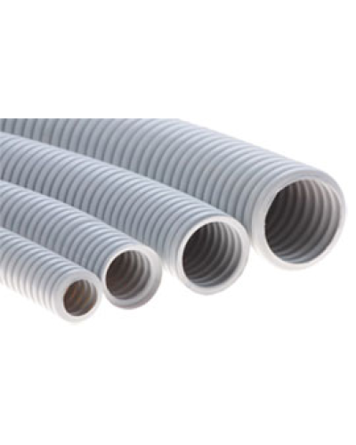 Труба ПНД гофрир. тяжелая, цвет чёрный, диам 16мм Экопласт 21016 в Благовещенске Труба гофрированная Pintop.ru