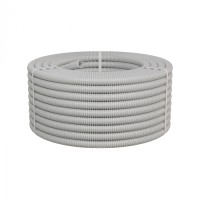 Труба ПНД-FRUF гофрир. тяжелая, с зондом, без галогена, трудногорючая, атмосферостойкая,цвет серый, диам. 25мм (50м) Экопласт (21125HFR-UF)