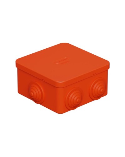 Коробка огн. E110, о/п 85х85х50мм,без галогена, 12 вых., IP55, 9P, оранж. Экопласт (43151HF) в Благовещенске Распределительные коробки Pintop.ru