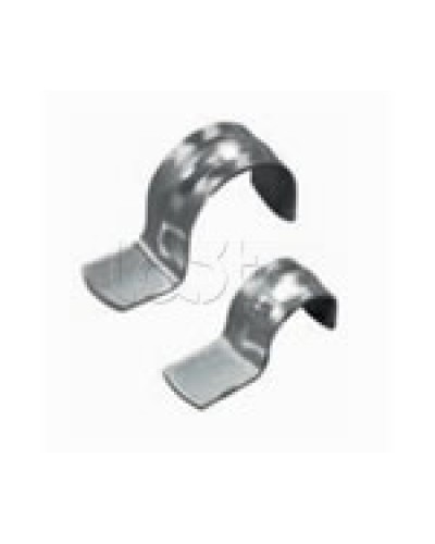 Скоба оцинкованная однолапковая без монтажного отверстия, для трубы D63мм (1уп = 50шт) Экопласт (43761) в Благовещенске Держатели, клипсы, скобы Pintop.ru