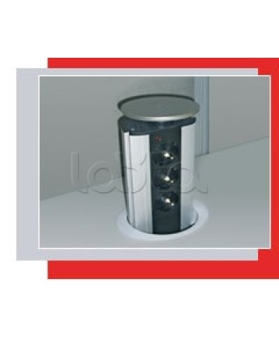 Блок розеточный настольный, 3 розетки (45х45мм) Экопласт 70303 в Благовещенске Блоки розеток Pintop.ru